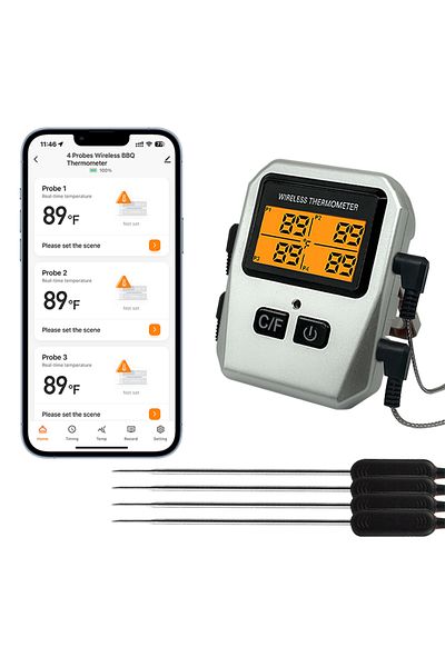 Choice Tuya 100M Wireless Meat Food Thermometer Kitchen Cooking Tool Oven Grill BBQ Bluetooth Temperatur...