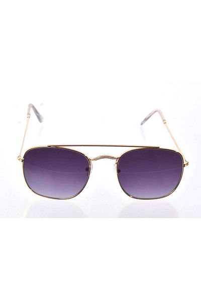MCEM STORE Yellow Metal Frame Sunglasses