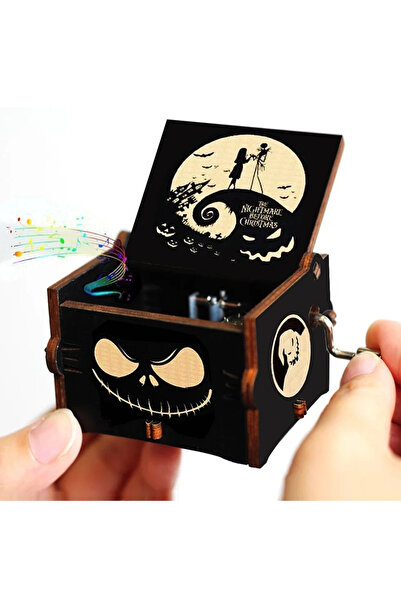 Choice7 صندوق موسيقى خشبي يدوي من بانداي هالوين 05، مستوحى من فيلم "كابوس قبل...