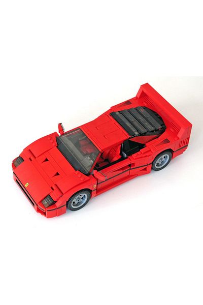 Choice 1192 PCS 10248 F40 Compatible MOC-49743 Sports Car  Splicing Assembly Building Block Toy Model DI...