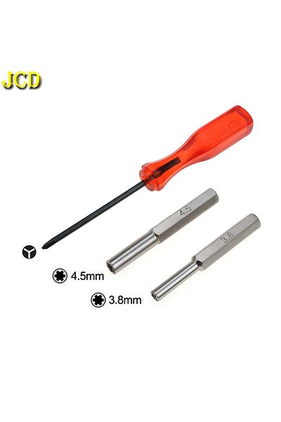 JCD Security Screwdriver Bit Set Gaming Accessories 3.8mm / 4.5mm / Y Screwdriver Tool Open Cartridge...