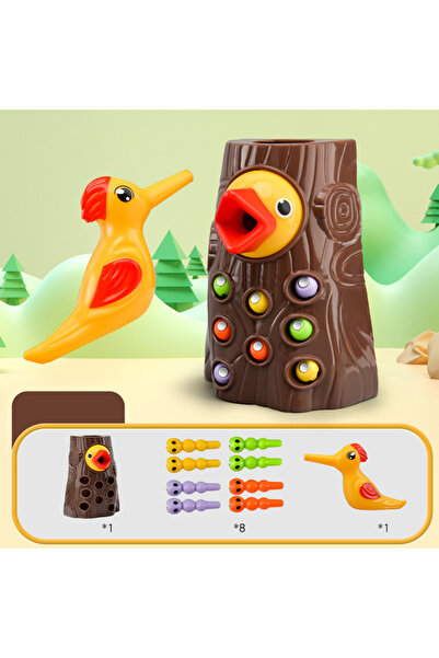 Choice1 ب- تطوير ذكاء نقار الخشب لعبة صيد الحشرات، التعليم المبكر الصيد المغن...