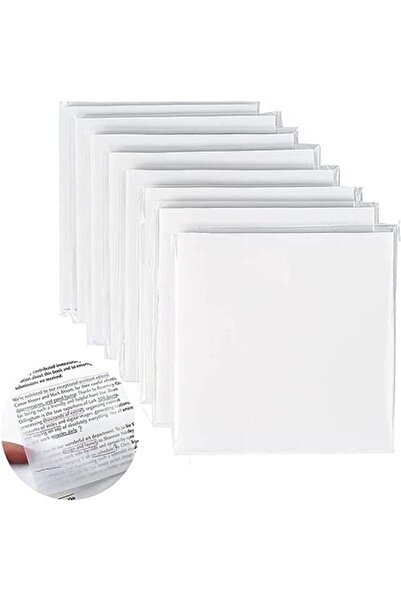 Choice white 400 Sheets Transparent Sticky Notes Pad , See through Self-adhesive Sticky Notes Pads for Book