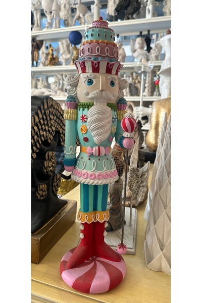 İki Cadı Tasarım Kurşun Asker Şekerci Pasta Desenli Dev Boy Dekoratif Obje