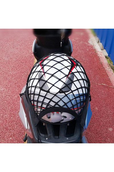 Choice Motorcycle Helmet Storage Trunk Bag Cargo Bike Scooter Luggage Net Helmet Mesh Fuel Tank Storage ...