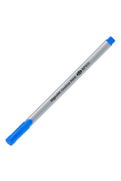 Bigpoint 0.4 mm Fiber Tip Fineliner Pen - Odorless Water Based and Light Blue Drawing Pen with Ink