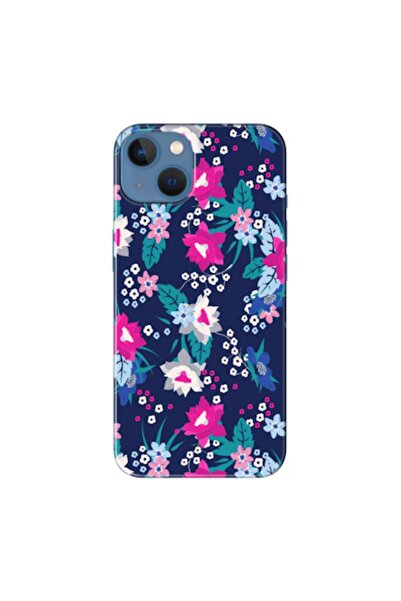 Zebana حافظة سيليكون متوافقة مع هاتف Apple iPhone 13 Spring Flowers 3 (مطبوعة)