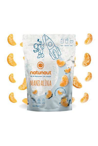 Natunaut Kuru Mandalina Meyve Cipsi - Dondurularak Kurutulmuş Freeze Dried Ma...