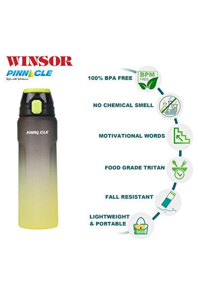 Winsor Pinnacle Wave Hydration Bottle 1000 Ml - Black