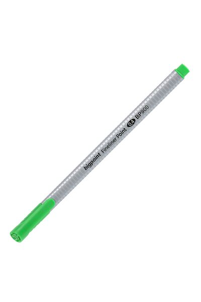 Bigpoint Green Fineliner Pen - 0.4mm Fiber Tip with Odorless Water Base and Ink