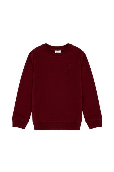 U.S. Polo Assn. Baby Boy Burgundy Basic Sweatshirt 50276010 -Vr014