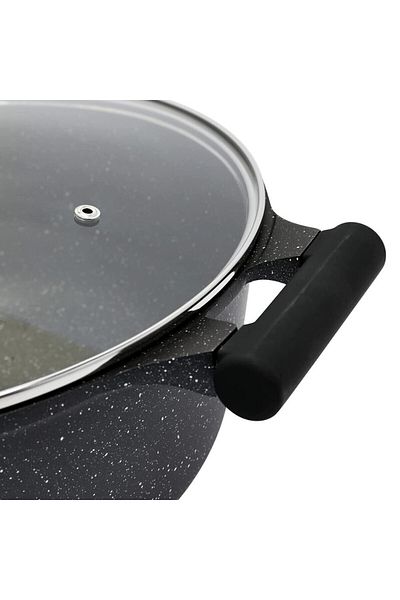 Prestige Essentials Granite 6  Piece  NonStick Cookware - Black