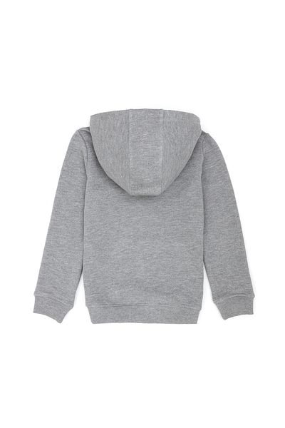 U.S. Polo Assn. Gray Melange Hooded Kids Sweatshirt - 50269419 -Vr086