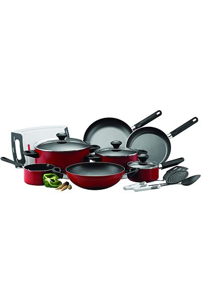 Prestige Classique Pro Aluminium Cookware Sets of 14 Piece | PR21233-Red
