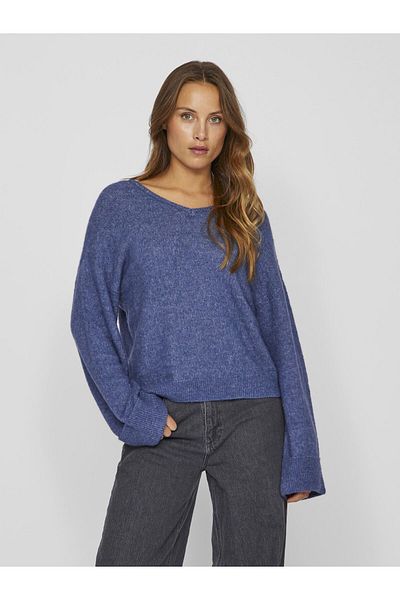 VILA Strickpullover V-Ausschnitt