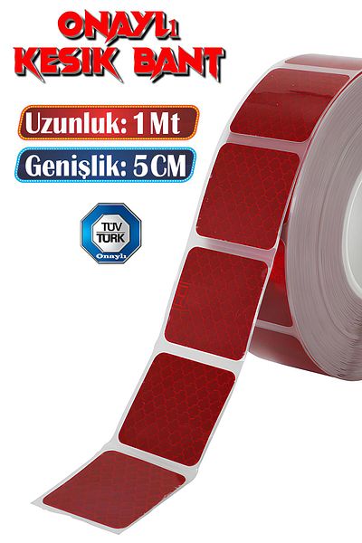 Badem10 1 Mt Red Reflective Vehicle Auto Truck Exterior Accessory Reflective Highlighter Strip Tape Cut Off Warning Tape