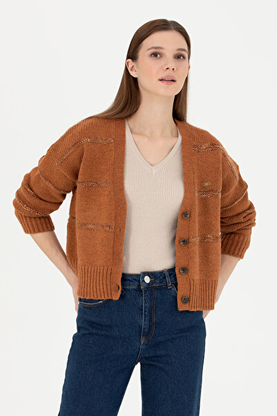 U.S. Polo Assn. Kadın Coconut Triko Hırka 50269490-VR153