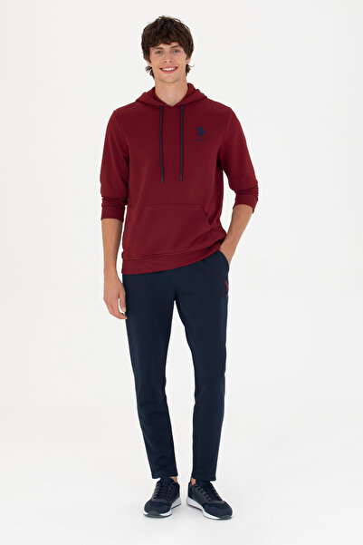 U.S. Polo Assn. Erkek Bordo Basic Sweatshirt 50269426-VR014