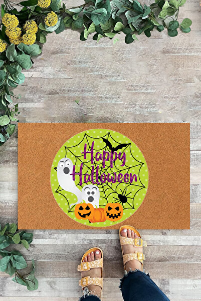 KARMAT Halloween Themed Mat, Happy Hallowen Mat, Door Mat