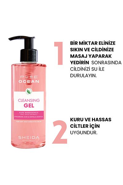 Sheida Purifying, Anti-Acne and Blackhead Facial Cleansing Gel for Dry and Sensitive Skin 250 ml