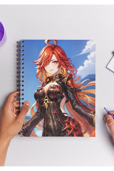 Home Genshin Mavuika Spiral Notebook A5 (50 Sheets)