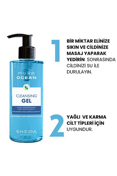 Sheida Purifying, Anti-Acne and Blackhead Facial Cleansing Gel for Normal and Combination Skin 250 ml
