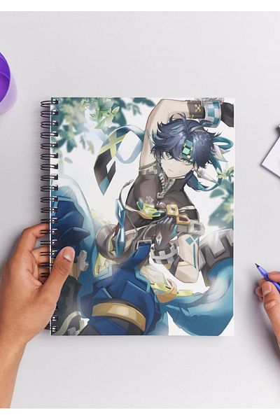 Home Genshin Kinich Spiral Notebook A5 (50 Sheets)