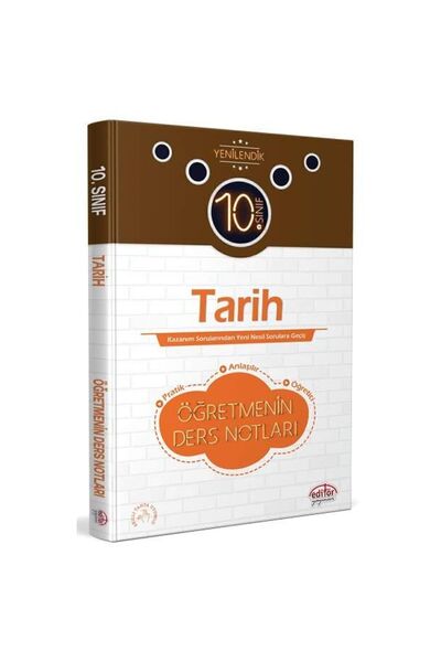 Editör Yayınevi 10. Sınıf Tarih Öğretmenin Ders Notları