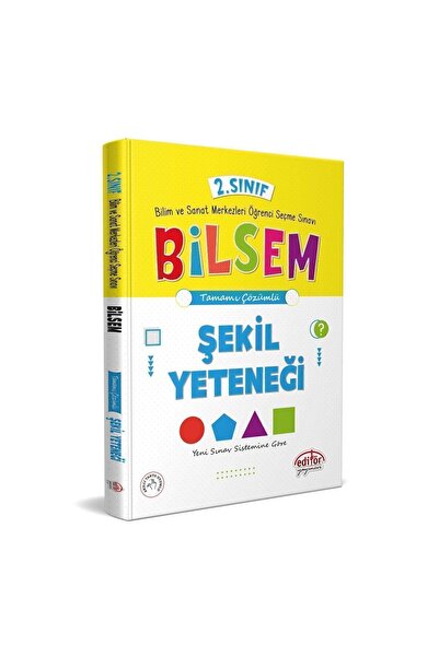 Editör Yayınevi 2.sınıf Bilsem Şekil Yeteneği Tamamı Çözümlü Elimpak Hediyeli