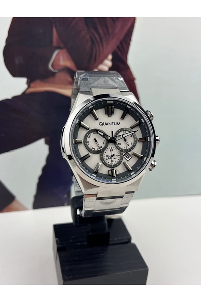 Quantum DAMAT ÇELİK ERKEK KOL SAATİ 10 ATM SU GEÇİRMEZ 46MM 2 YIL GARANTİLİ