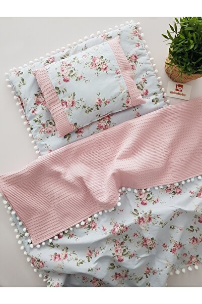 ib ilkimbebe طقم حفاضات أطفال مع بطانية - وسادة، موسلين، حديثي الولادة، سرير ...