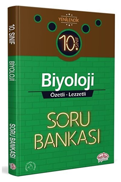 Editör Yayınevi 10. Sınıf Biyoloji Özetli Lezzetli Soru Bankası 2020
