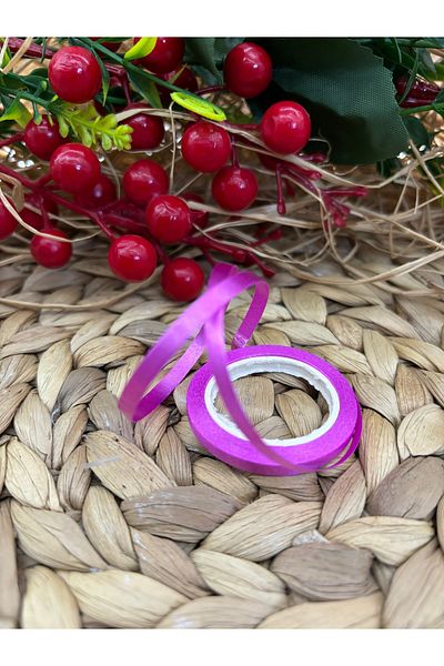 Deniz Party Store 4 mm X 5 Meters Fuchsia Balloon Rope Raffia - 1 Piece