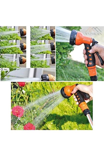 Genel Markalar Bahçe Sulama Fiskiyesi Hortum Ucu Sulama Tabancası Hortum Ucu Bahçe Sulama 7 Fonksiyonlu Ayarlı