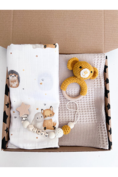 pelly wood baby مجموعة هدايا الطفل