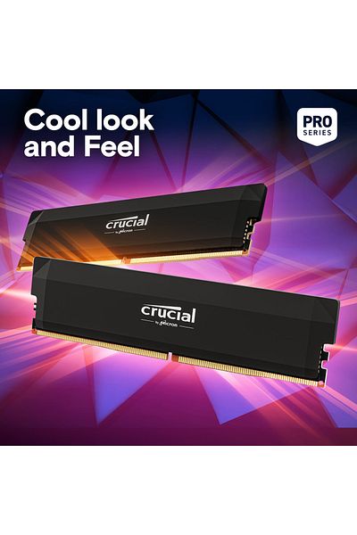 Crucial Pro Oc 32Gb Kit (2X16Gb) Ddr5 6000 Udimm Desktop Pc Ram Memory Cp2K16G60C36U5B
