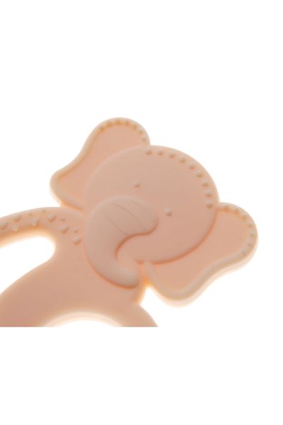 Babyjem عضاضة سيليكون على شكل فيل - خالية من مادة BPA
