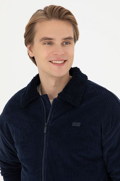 U.S. Polo Assn. Men's Navy Blue Knitted Cardigan 50270800 -Vr033