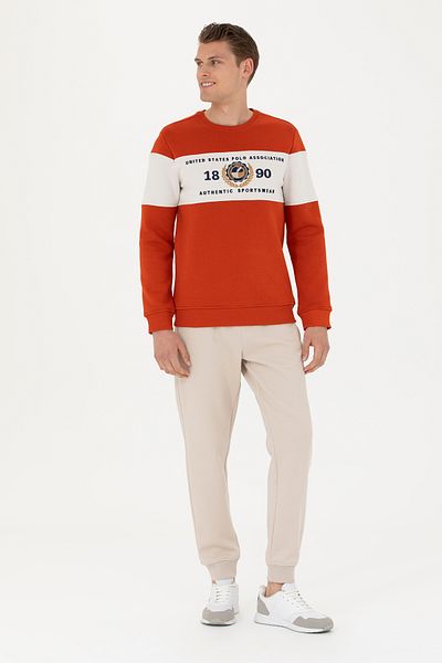 U.S. Polo Assn. Μπεζ ανδρικό αθλητικό παντελόνι - 50270737 -VR011