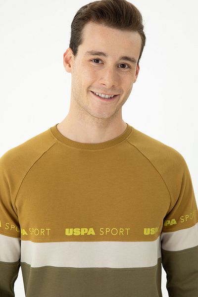 U.S. Polo Assn. Ανδρικό φούτερ Χακί - 50270726 -VR027