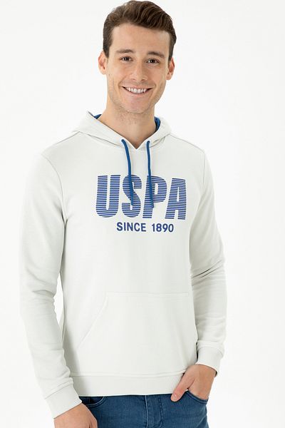 U.S. Polo Assn. Ανδρικό φούτερ από πέτρα 50270760 -VR049