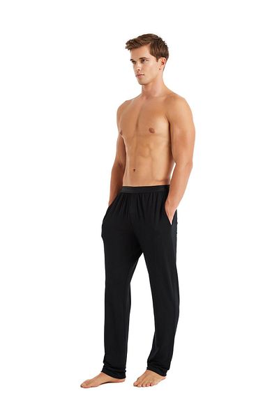 Blackspade Men's Black Very Comfortable Viscose Single Bottom C0T1N6O04