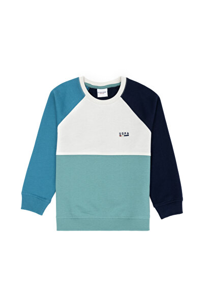 U.S. Polo Assn. Dječja tamnoplava okrugla kragna majica 50270781-VR033