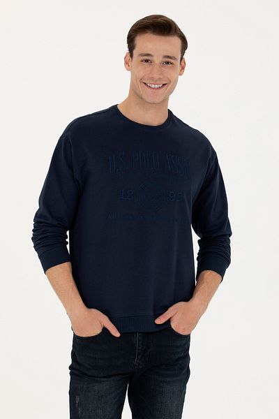 U.S. Polo Assn. Мъжки суитшърт в тъмносин цвят - 50270746-VR033