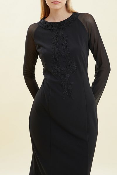 VERDA Lace Detailed Evening Dress