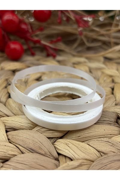 Deniz Party Store 4 mm X 5 Meters White Balloon String Raffia - 1 Piece