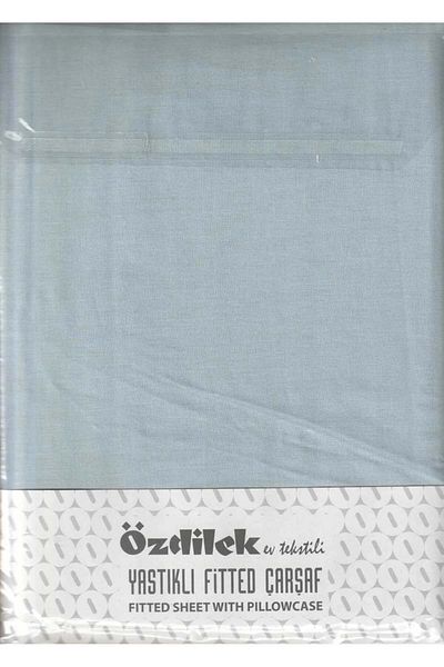 Özdilek Aqua Colored Battal Double Sheet Set - Elastic (180x200)