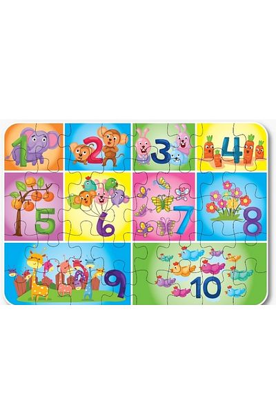 Uçandaire Numbers 40 Piece Wooden Puzzle