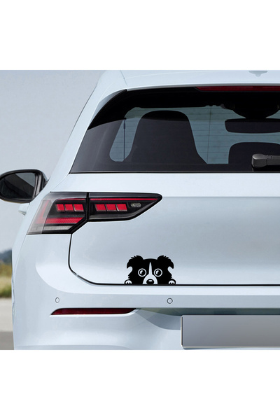Sönmez Sticker Bagajdan Bakan Köpek Sticker Model 1 - Oto Sticker - Araba Sti...