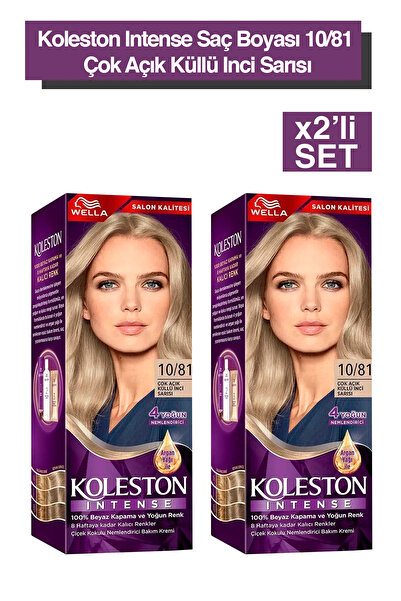 Wella Koleston Intense Saç Boyası 10/81 Çok Açık Küllü İnci Sarısı 2x